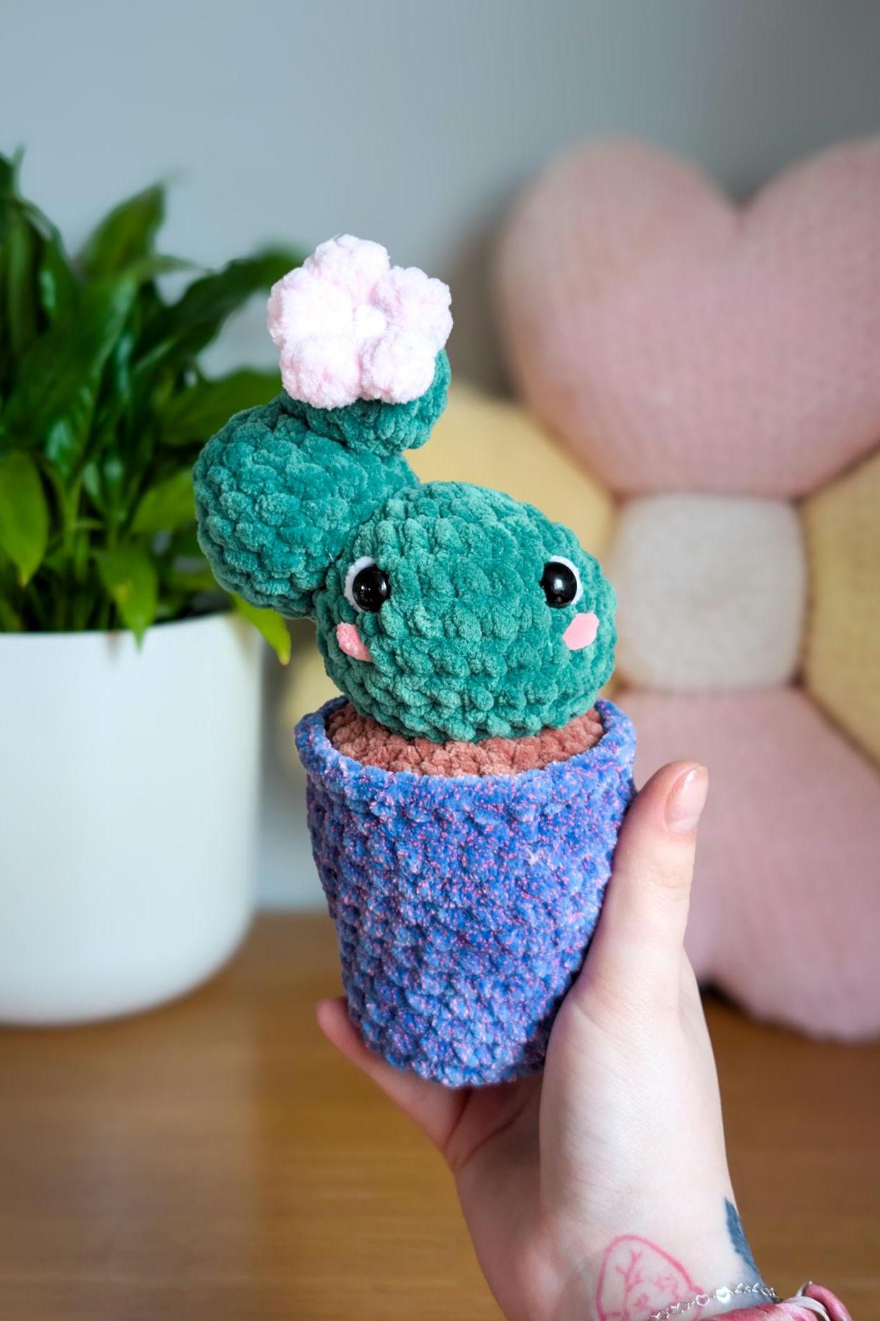 Kawaii 2-in-1 Cactus Crochet Patterns PDF