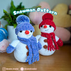 Lumi the Snowman Crochet Pattern PDF