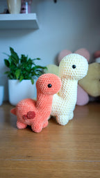 Bronty the Brontosaurus Low-Sew Crochet Pattern PDF