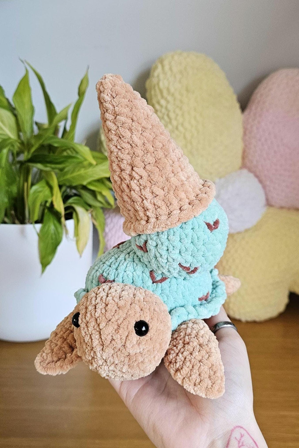 Cool Ice Cream Turtle Crochet Pattern PDF