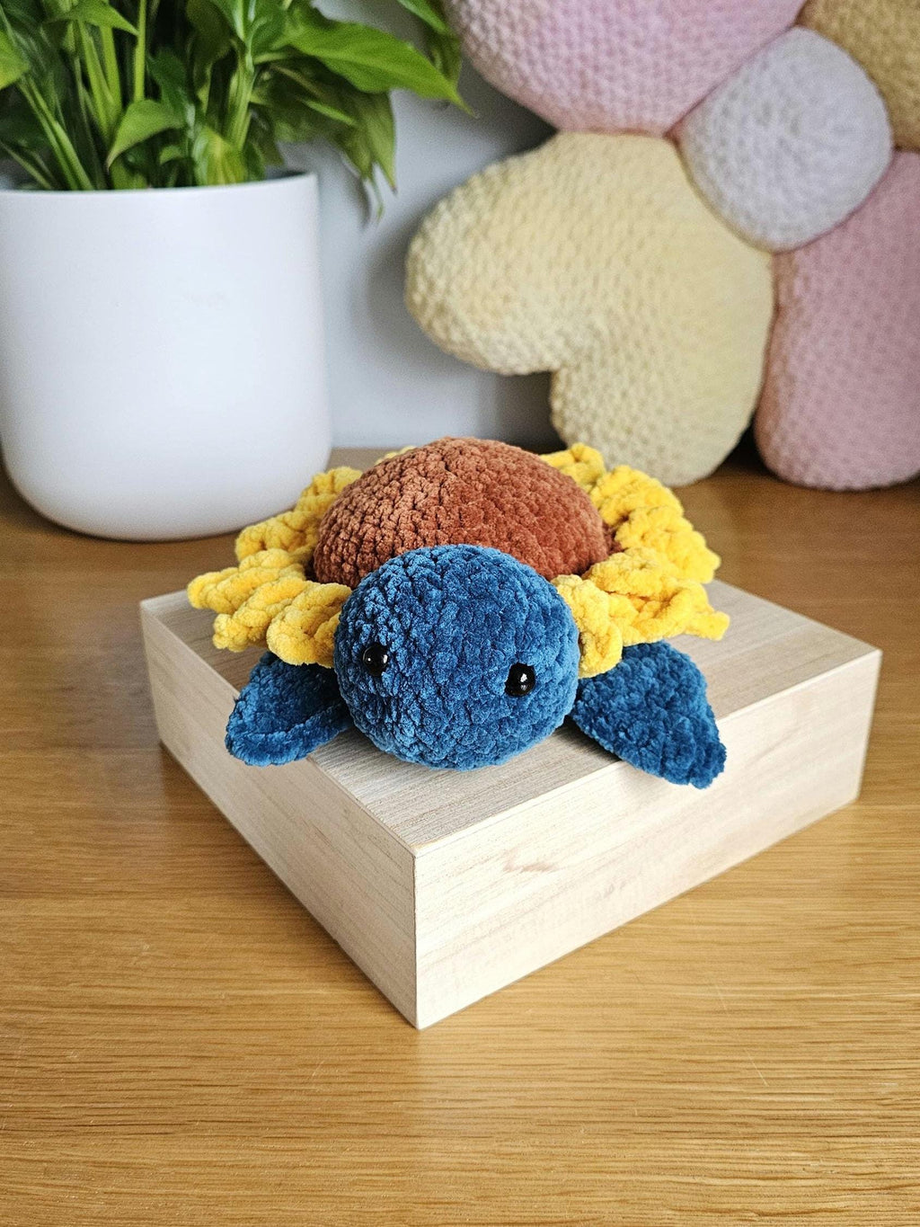Sunny Sunflower Turtle Crochet Pattern PDF