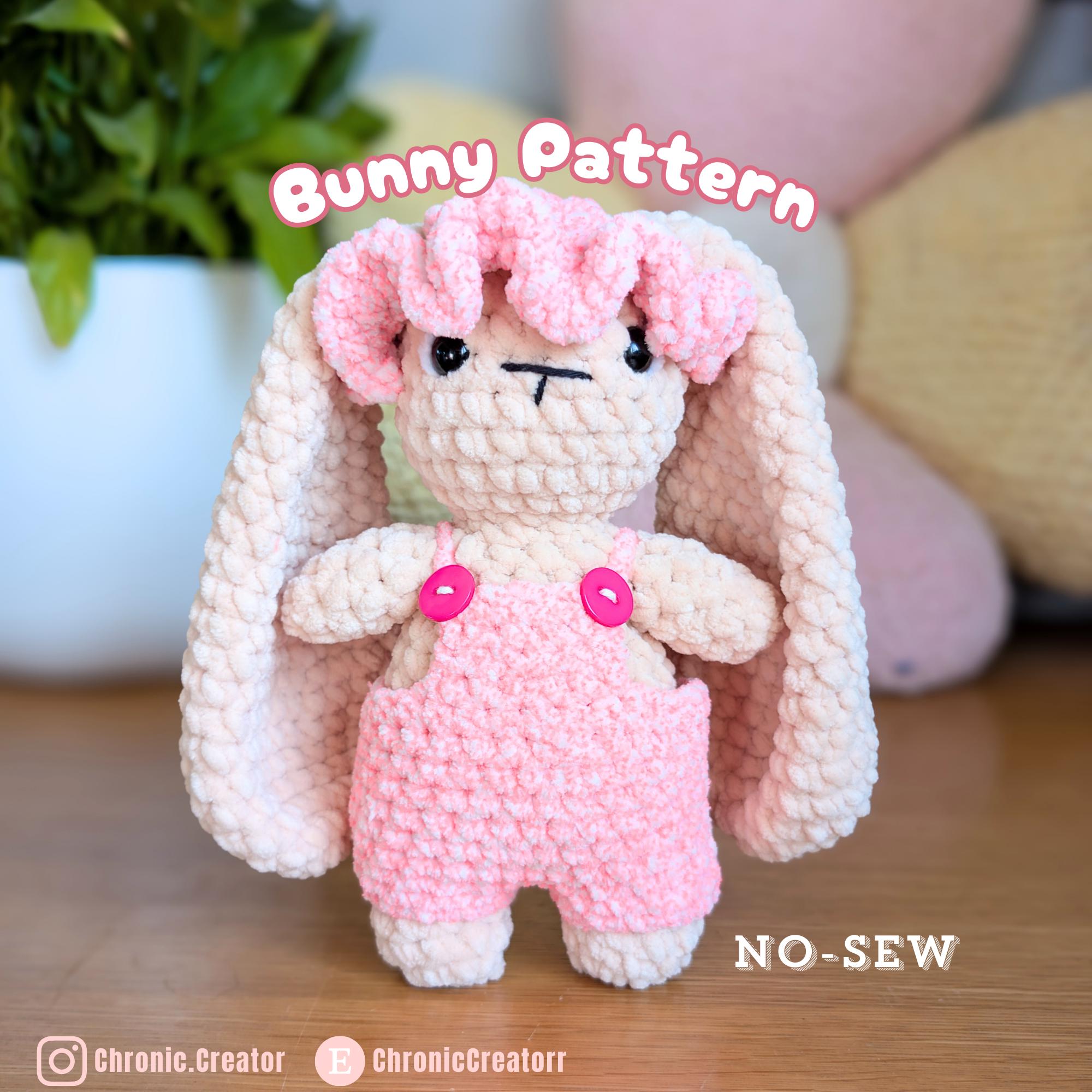 Betsy the No-Sew Bunny Crochet Pattern PDF