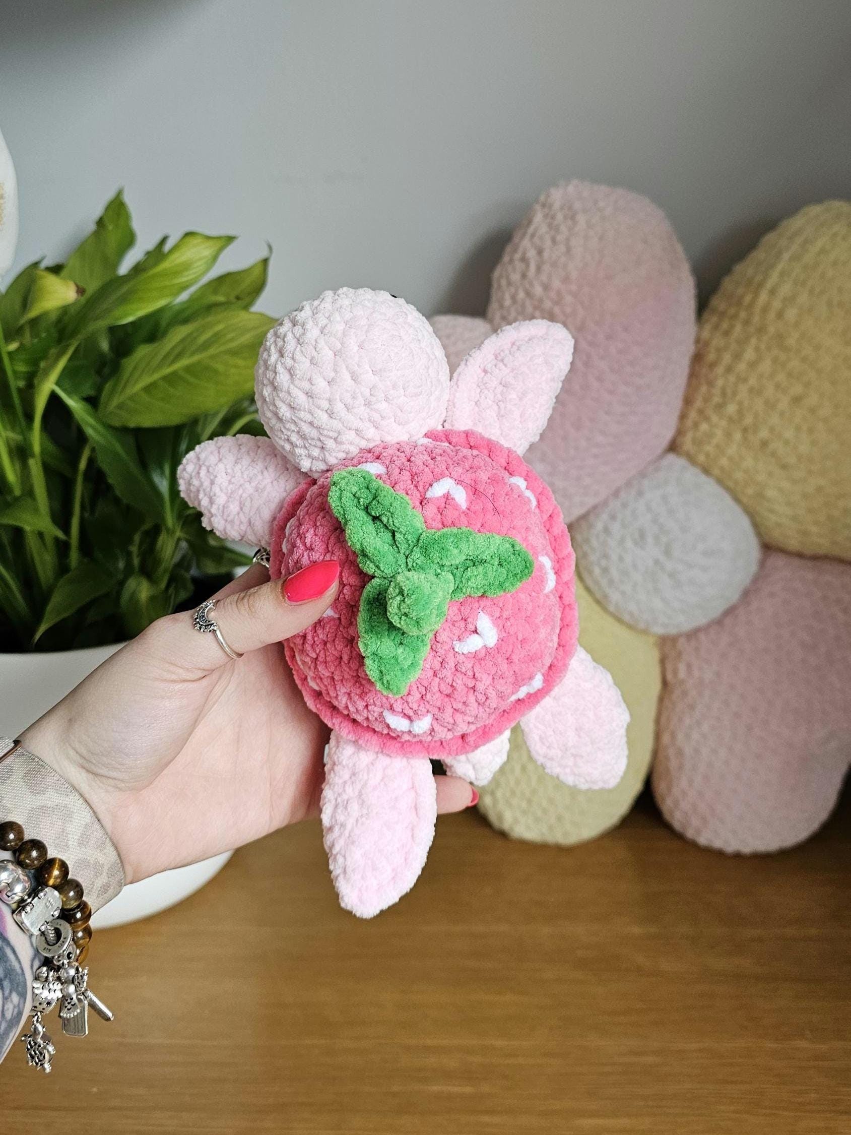 Sweet Strawberry Turtle Crochet Pattern PDF