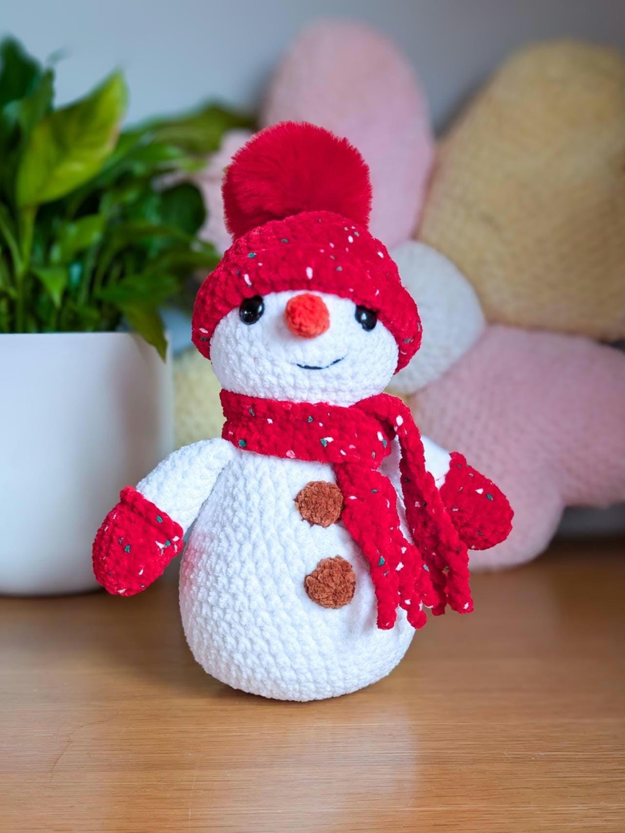 Lumi the Snowman Crochet Pattern PDF