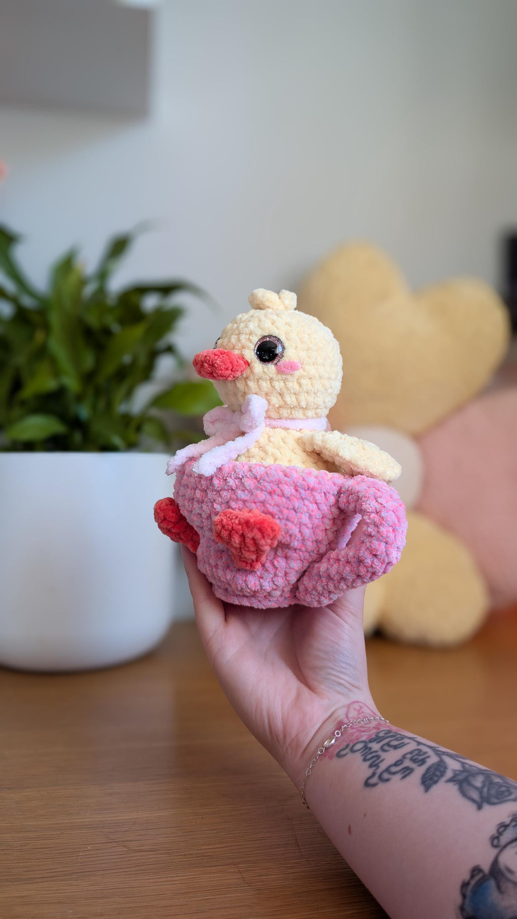 Cute Duck in a Cup Crochet Pattern PDF