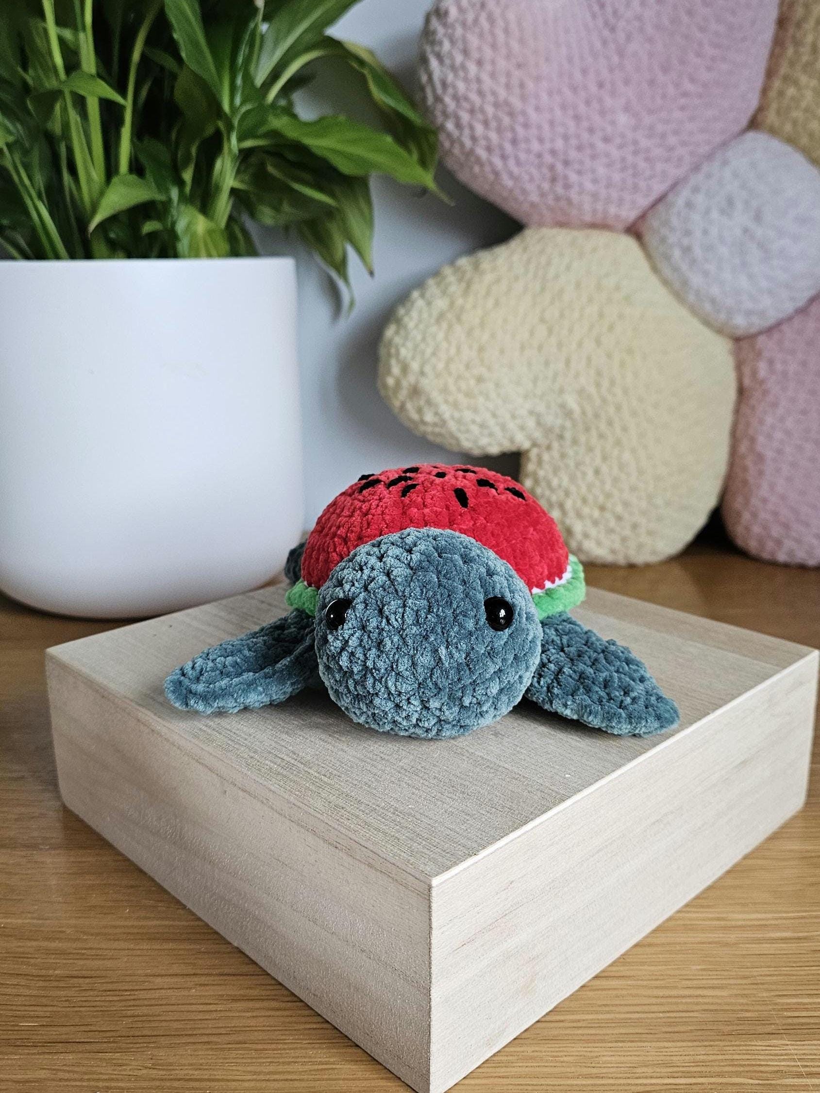 Juicy Watermelon Turtle Crochet Pattern PDF