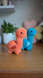 Bronty the Brontosaurus Low-Sew Crochet Pattern PDF