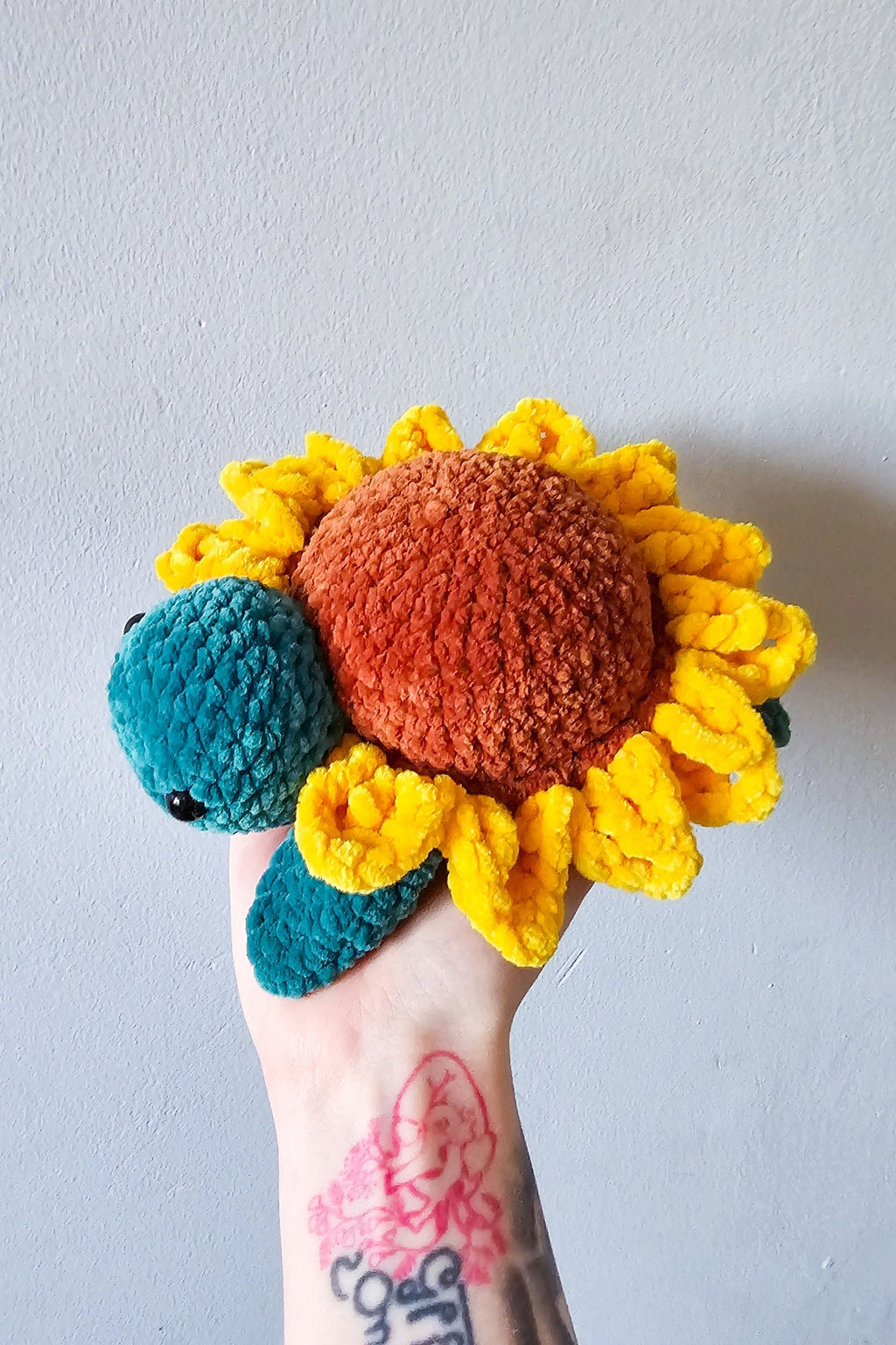 Sunny Sunflower Turtle Crochet Pattern PDF