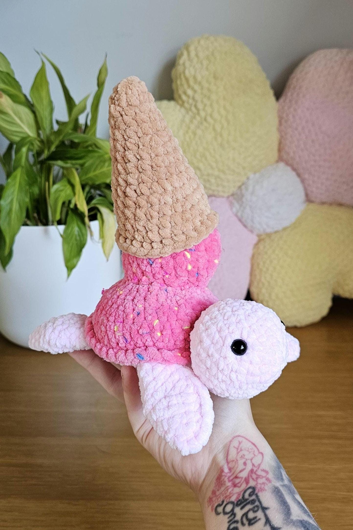 Cool Ice Cream Turtle Crochet Pattern PDF