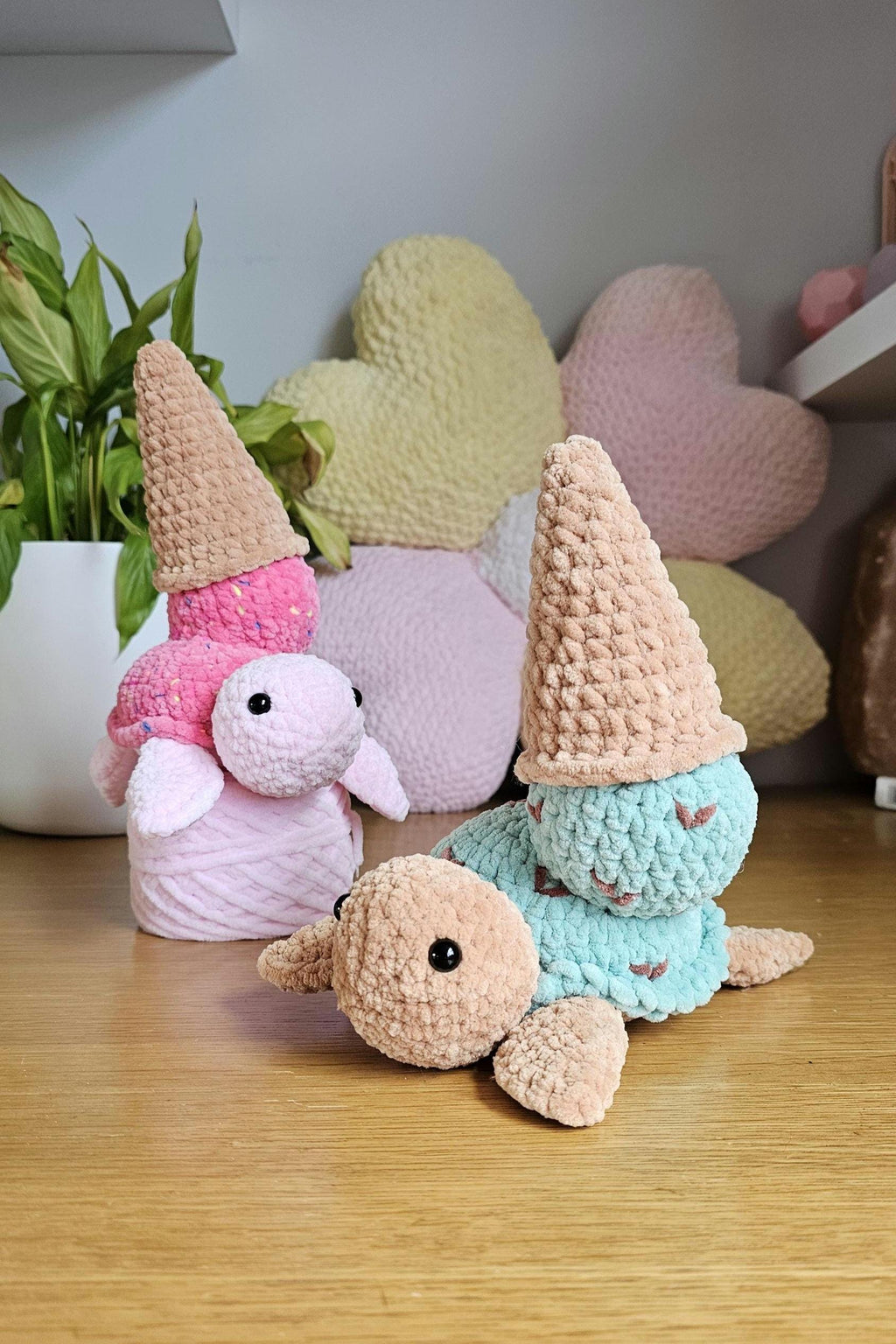 Cool Ice Cream Turtle Crochet Pattern PDF