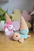 Cool Ice Cream Turtle Crochet Pattern PDF