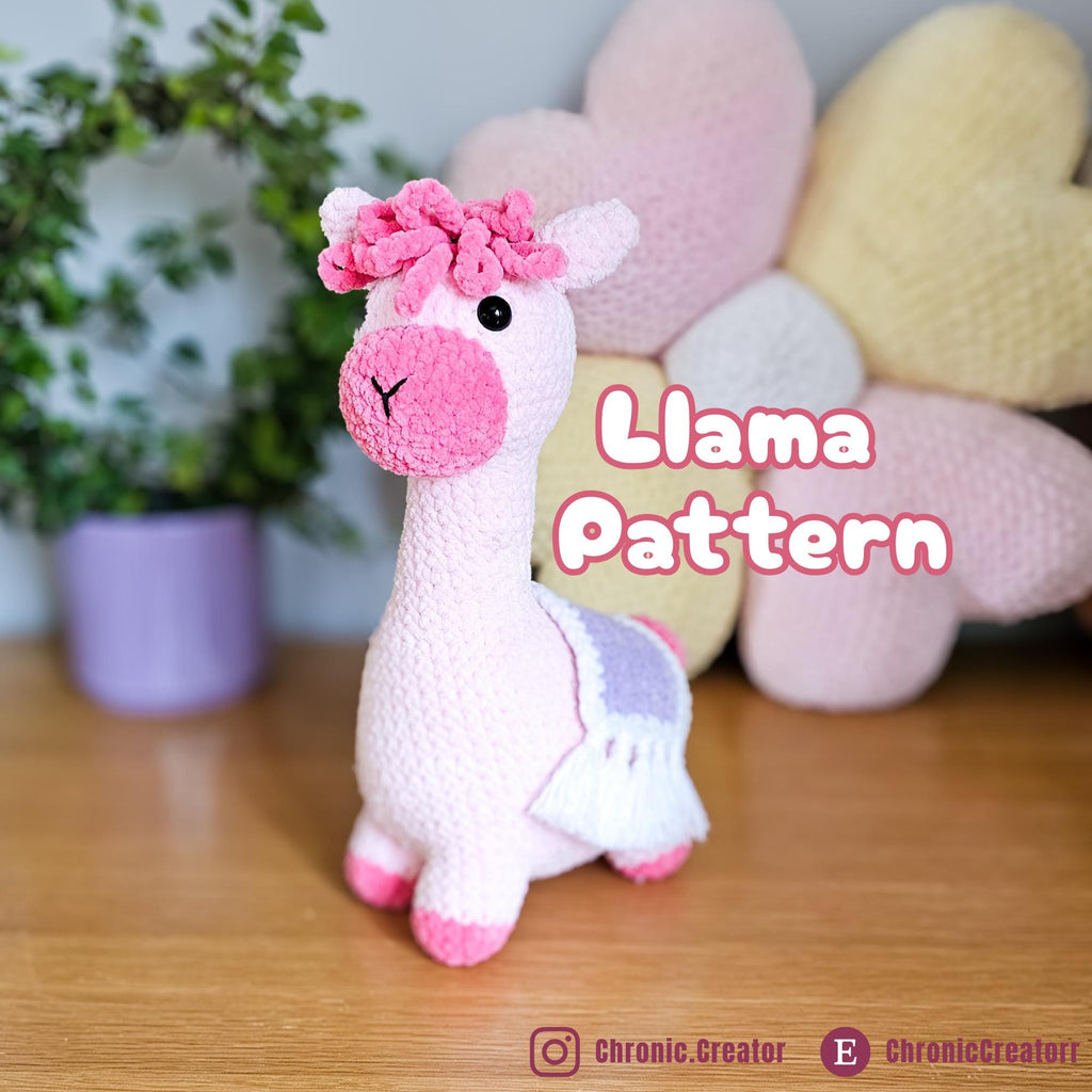 Lulu the Llama Crochet Pattern PDF