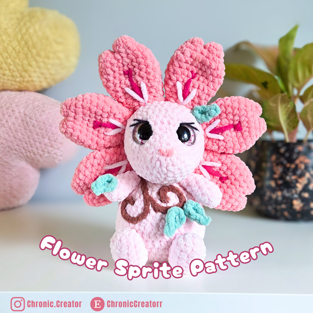 Flora the Flower Sprite - Crochet PDF Pattern