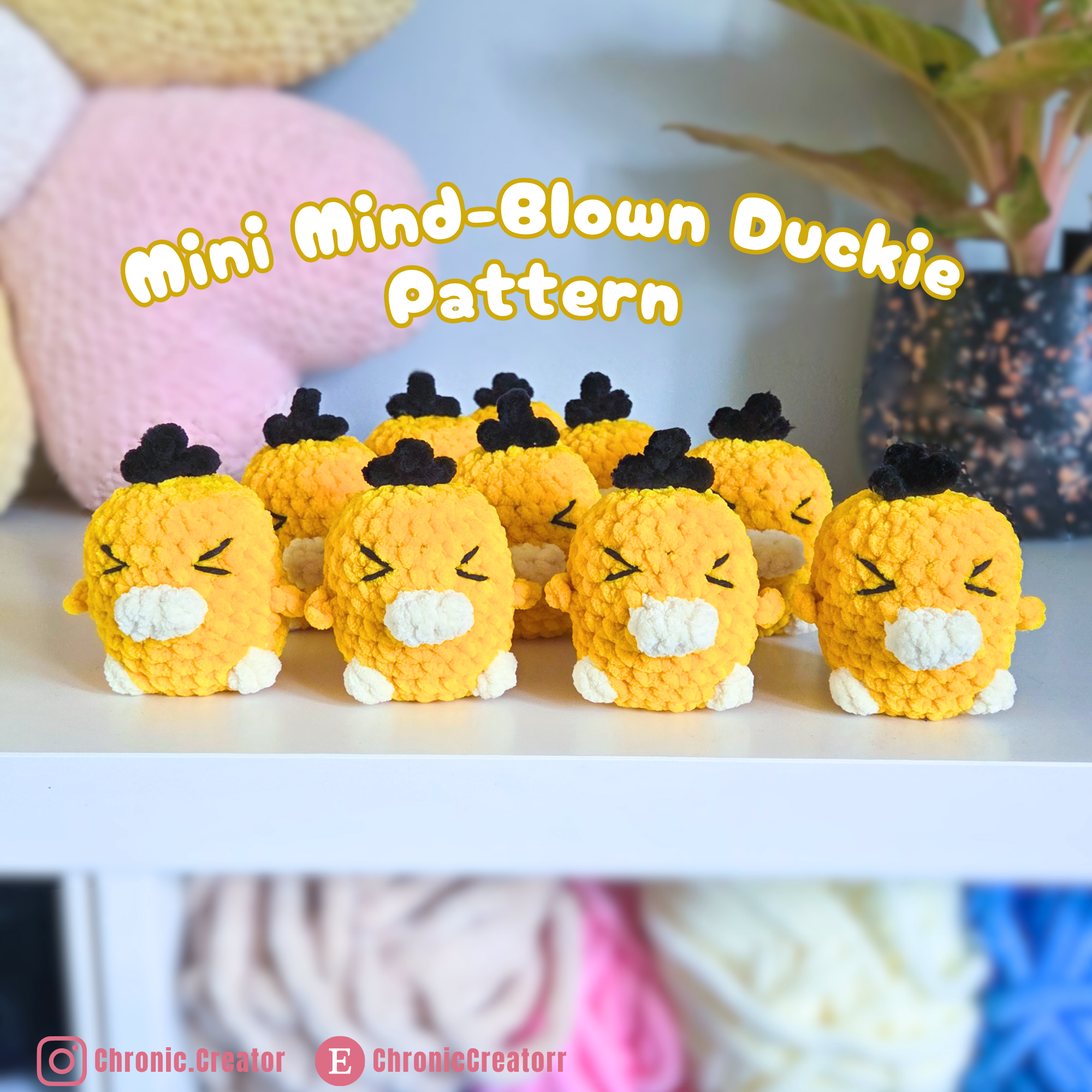 Mini Mind-Blown Duckie Crochet Pattern