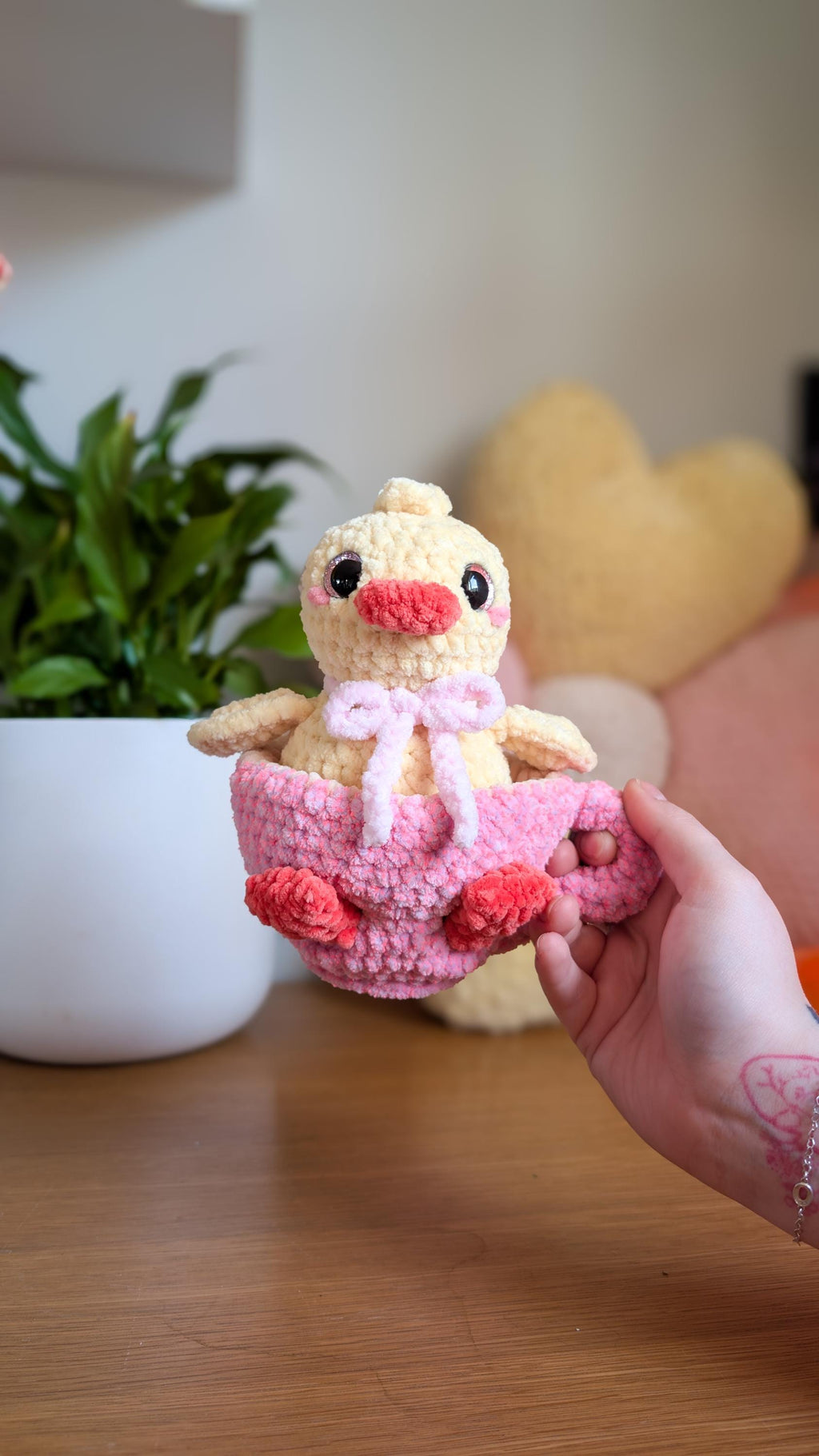 Cute Duck in a Cup Crochet Pattern PDF