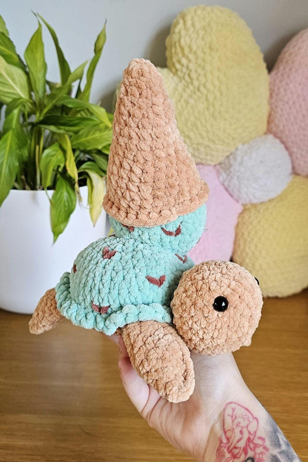 Cool Ice Cream Turtle Crochet Pattern PDF