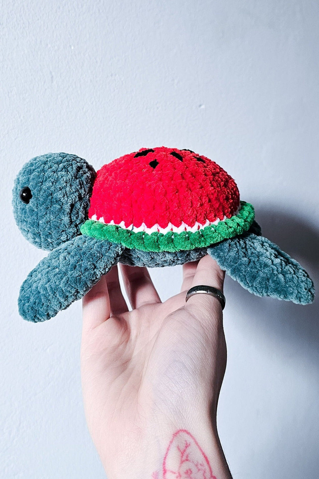 Juicy Watermelon Turtle Crochet Pattern PDF