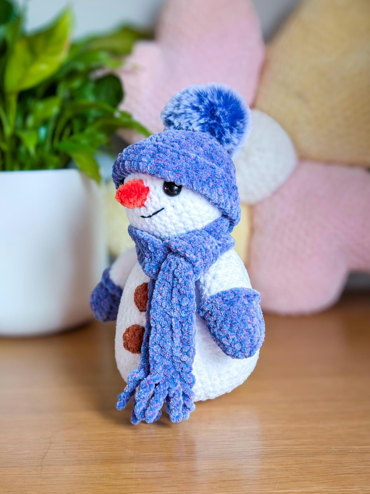 Lumi the Snowman Crochet Pattern PDF