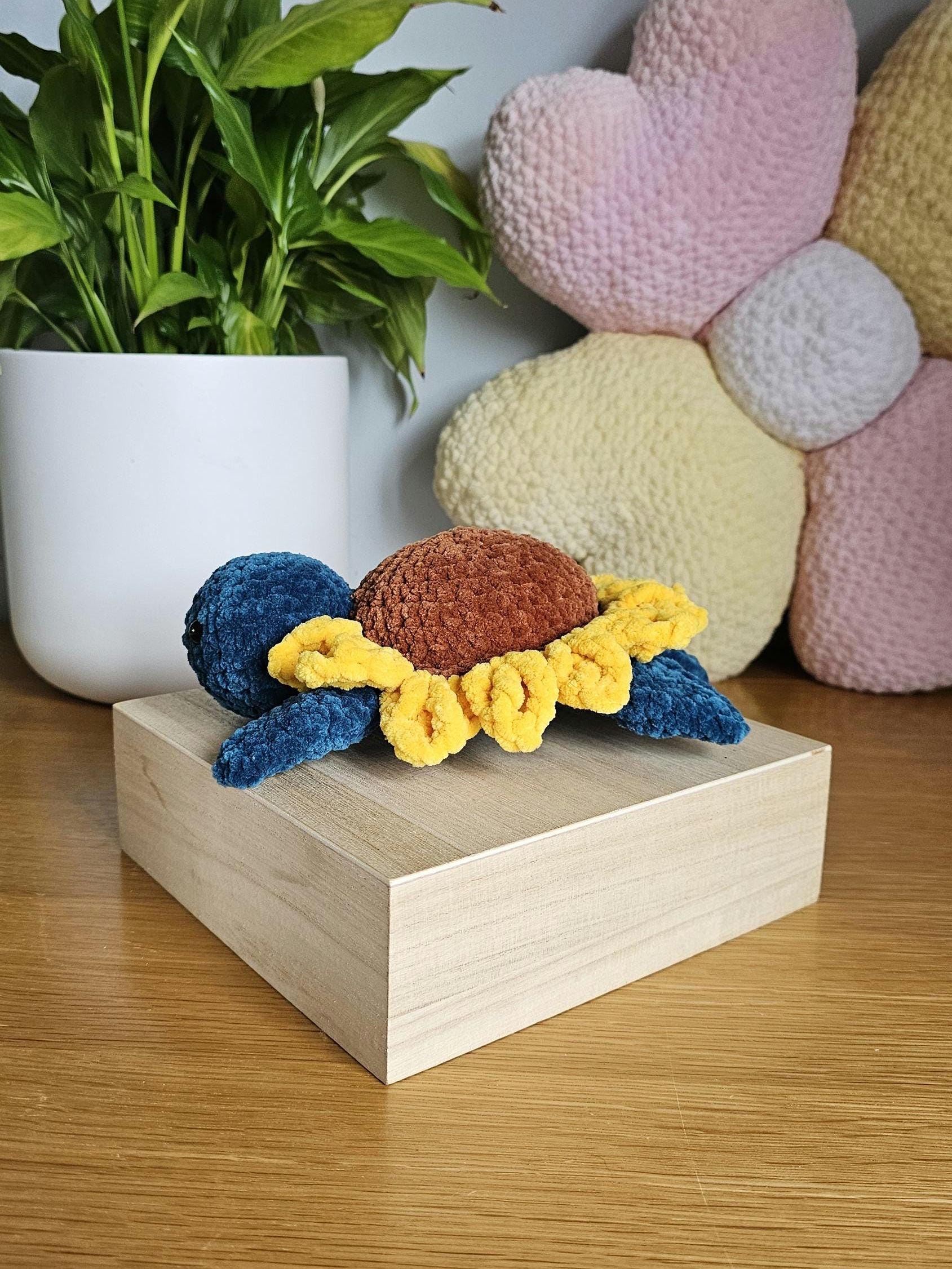 Sunny Sunflower Turtle Crochet Pattern PDF