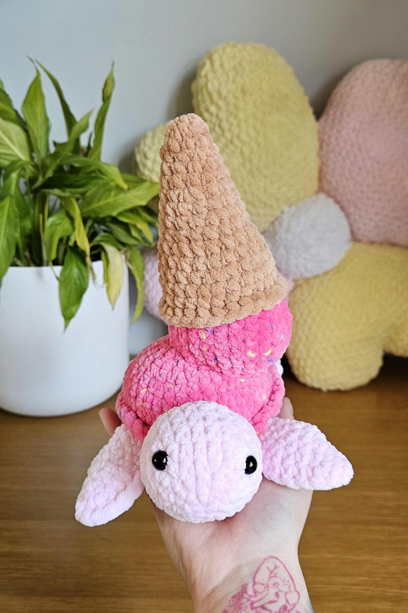 Cool Ice Cream Turtle Crochet Pattern PDF