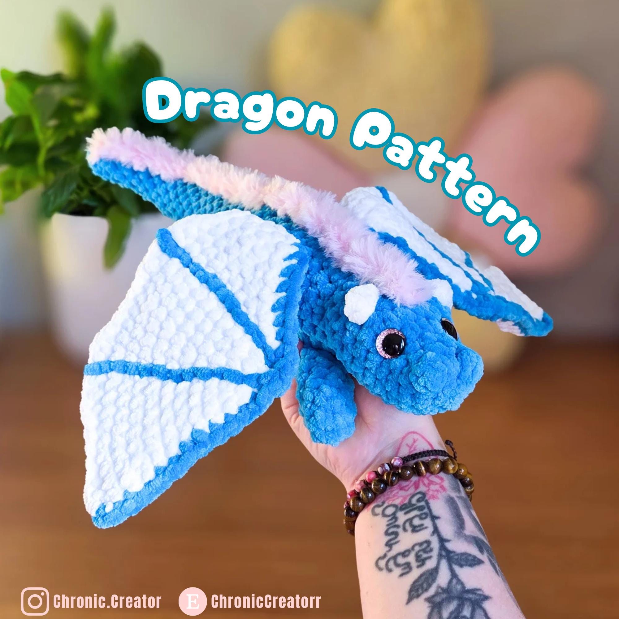 Eclipse the Dragon Crochet Pattern PDF