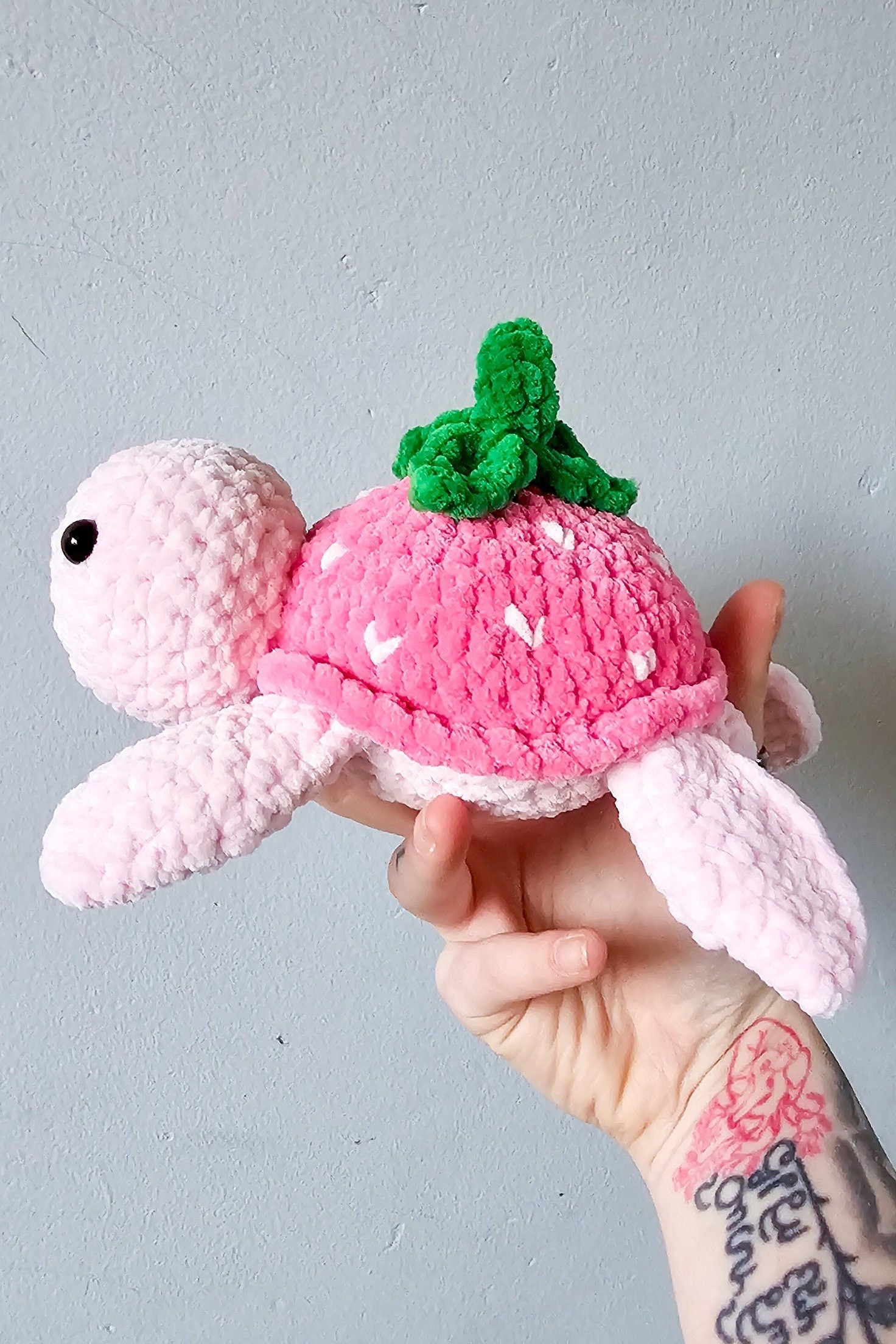 Sweet Strawberry Turtle Crochet Pattern PDF