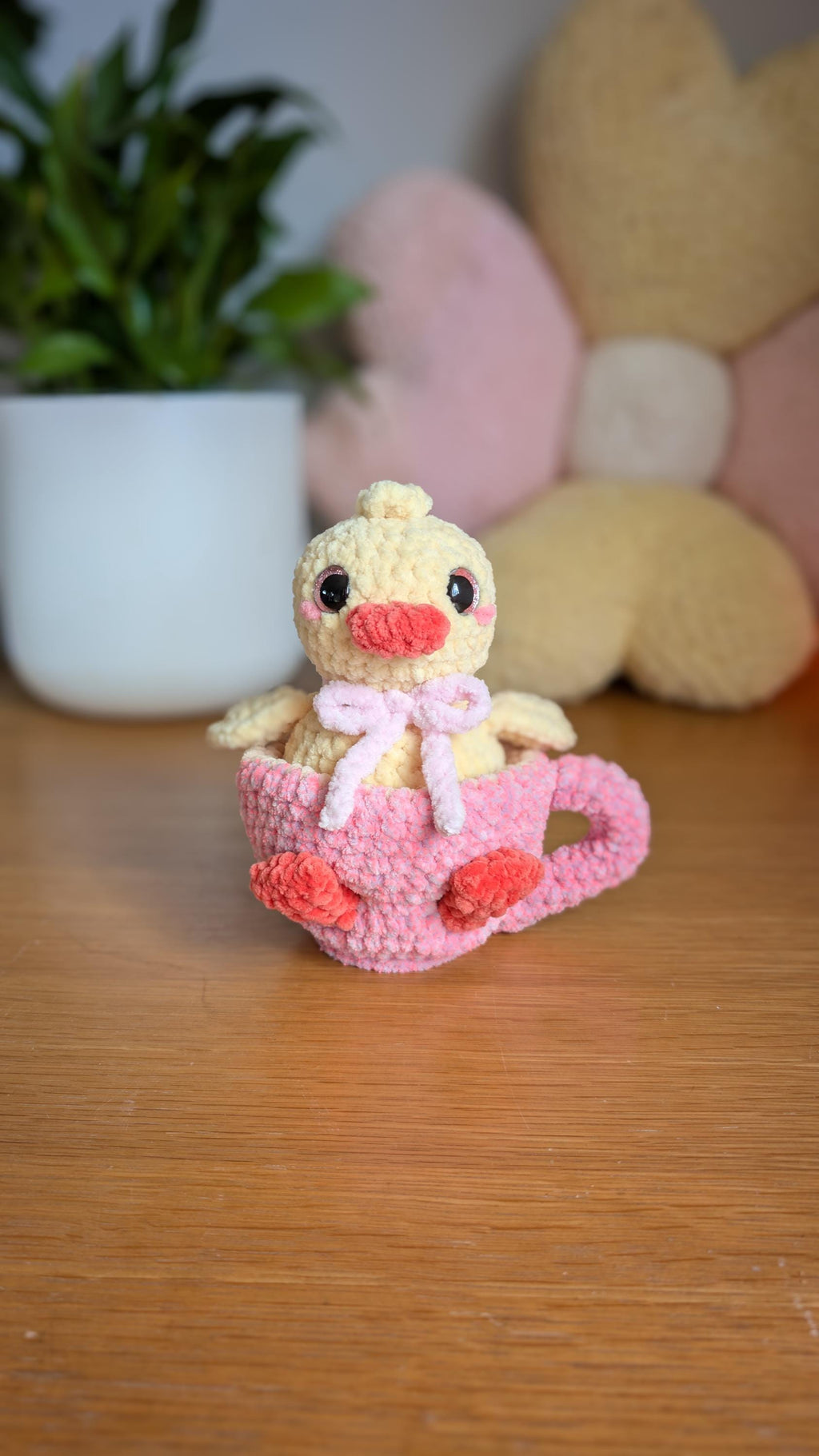 Cute Duck in a Cup Crochet Pattern PDF