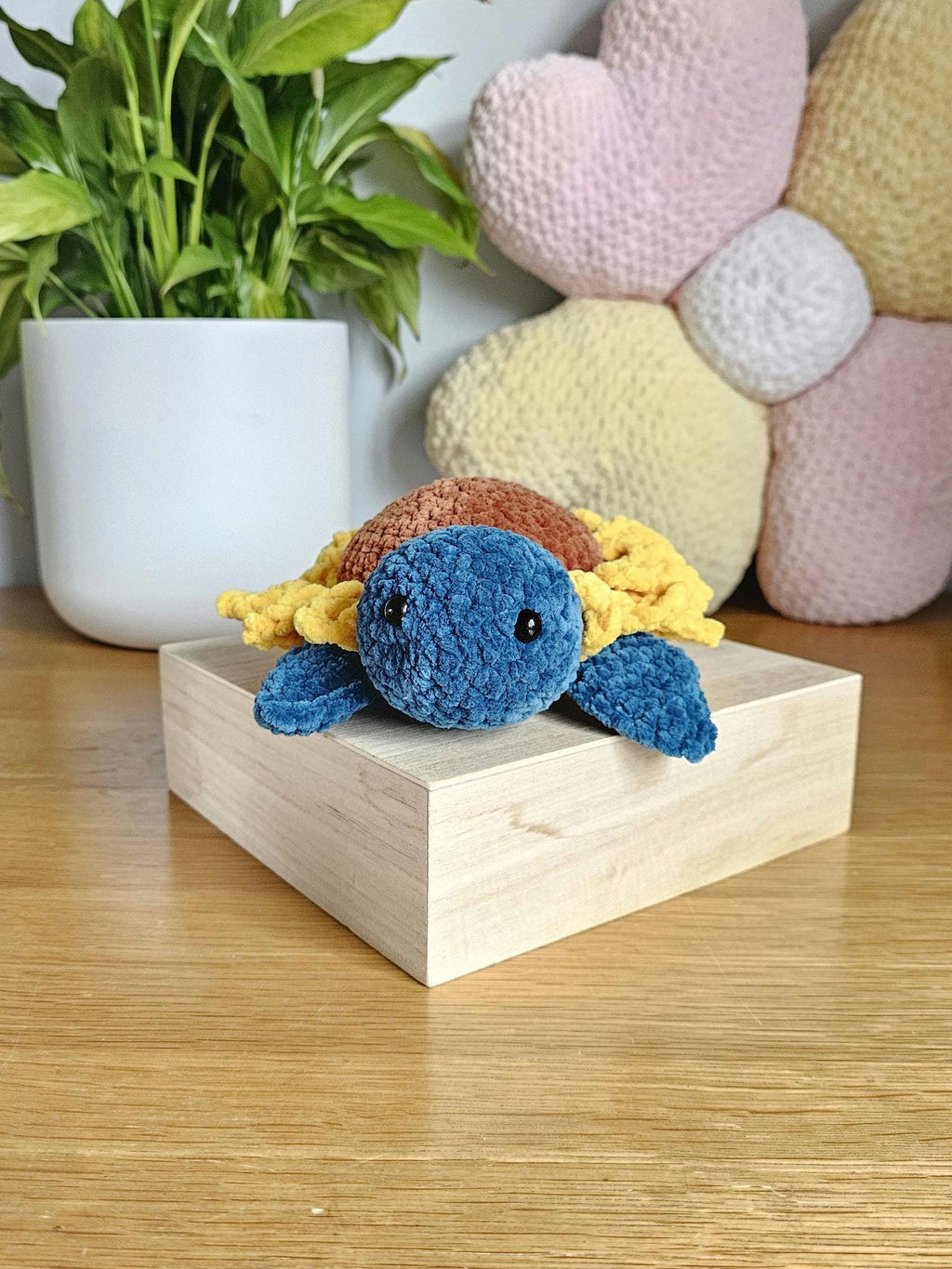 Sunny Sunflower Turtle Crochet Pattern PDF