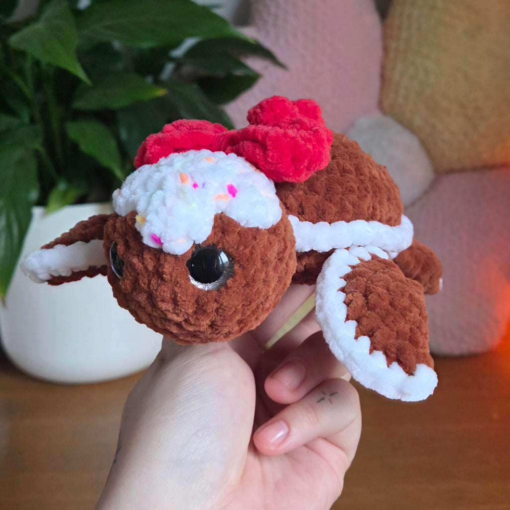 Gingerbread Turtle - PDF Crochet Pattern