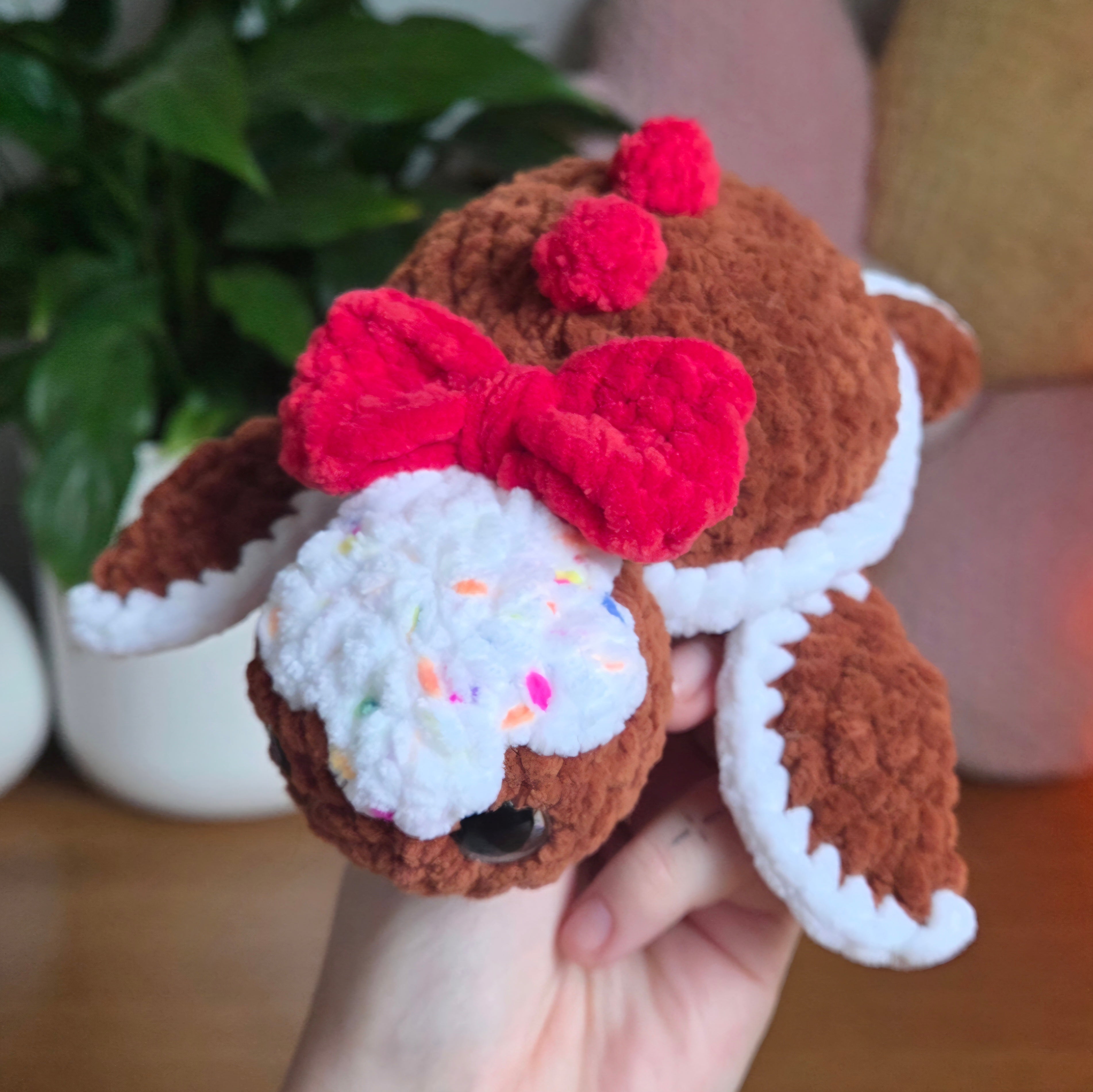 Gingerbread Turtle - PDF Crochet Pattern