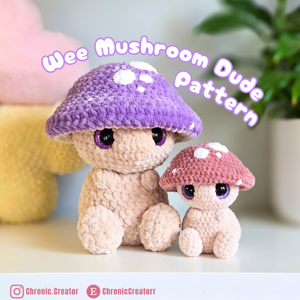 Wee Mushroom Dude Pattern - PDF Crochet Pattern