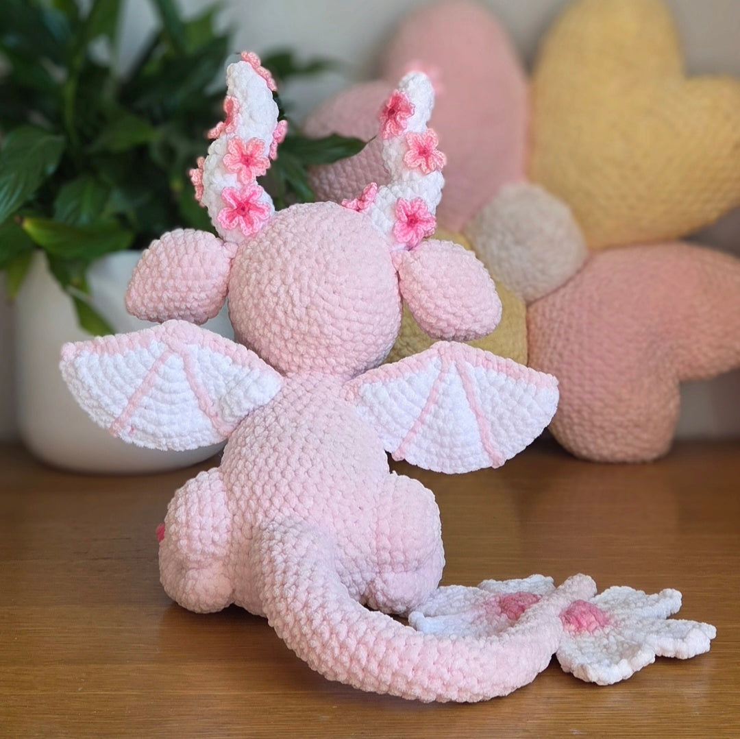Blossom the Sakura Dragon - PDF Crochet Pattern – Chronic Creator