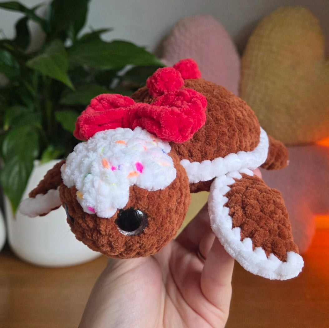 Gingerbread Turtle - PDF Crochet Pattern